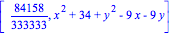 [84158/333333, x^2+34+y^2-9*x-9*y]
